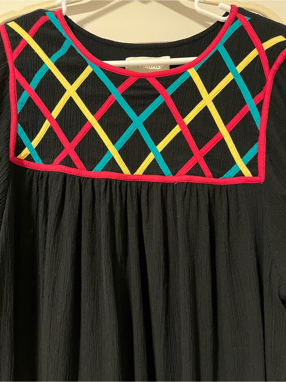 Bechamel Black Dress 100% Cotton